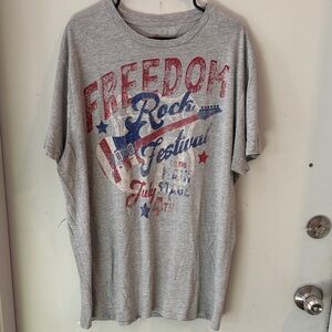 Gray Freedom Rock Festival Long Sleeve Tee